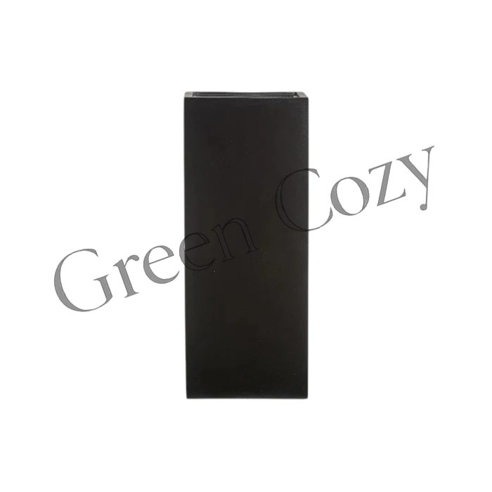 Кашпо TREEZ Effectory Black Stone Высокий куб Антрацит - 60 см - 31х31 см