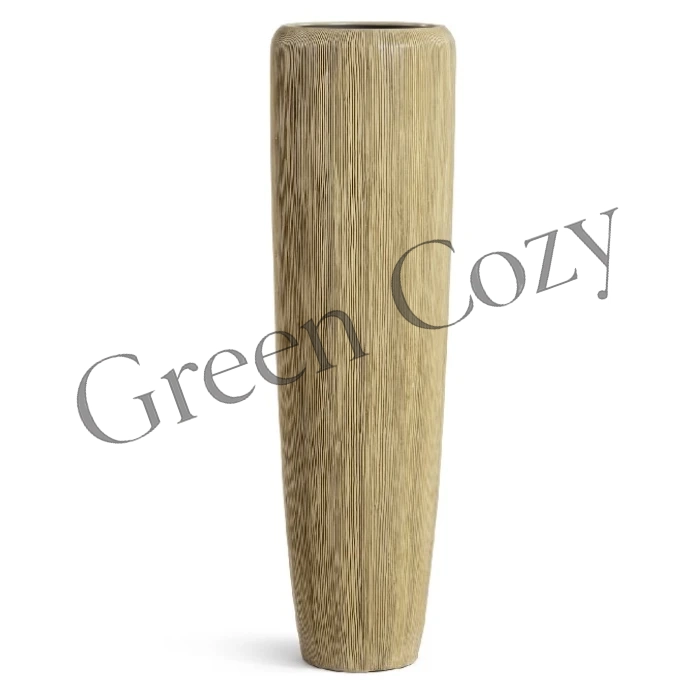 Кашпо TREEZ Effectory Wow Высокий конус Design Песчаная дюна - 117 см - Ø 34 см